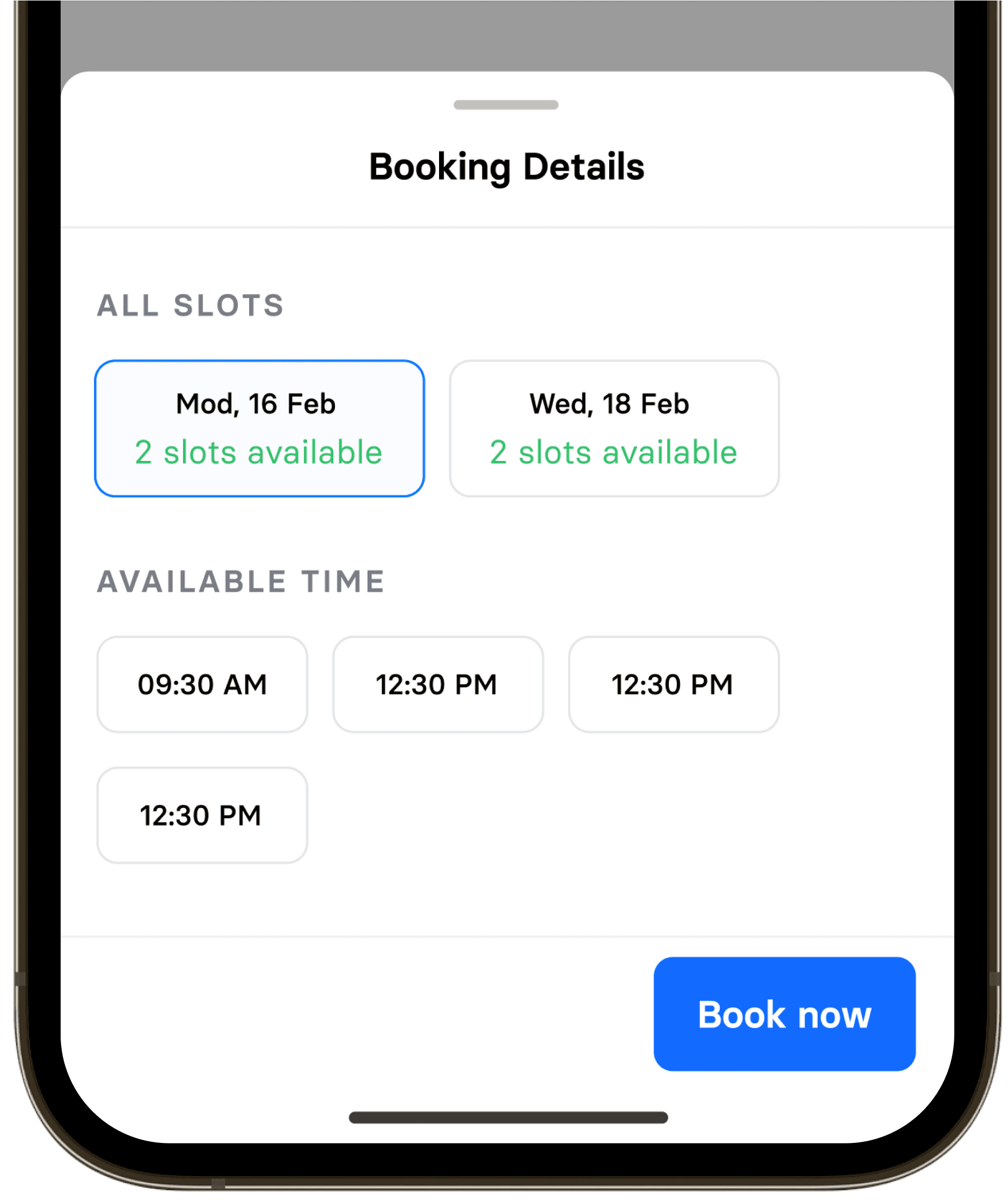 Design of App Home Screen